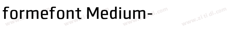 formefont Medium字体转换